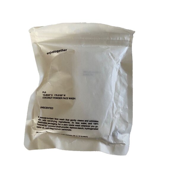 Joanna Czech EVOLVETOGETHER TRAVEL COCONUT POWDER FACE WASH FIJI 30 Ct 0.19 Each - Picture 1 of 7